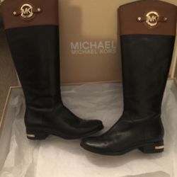Michael Kors Stockard Leather Tall Boot