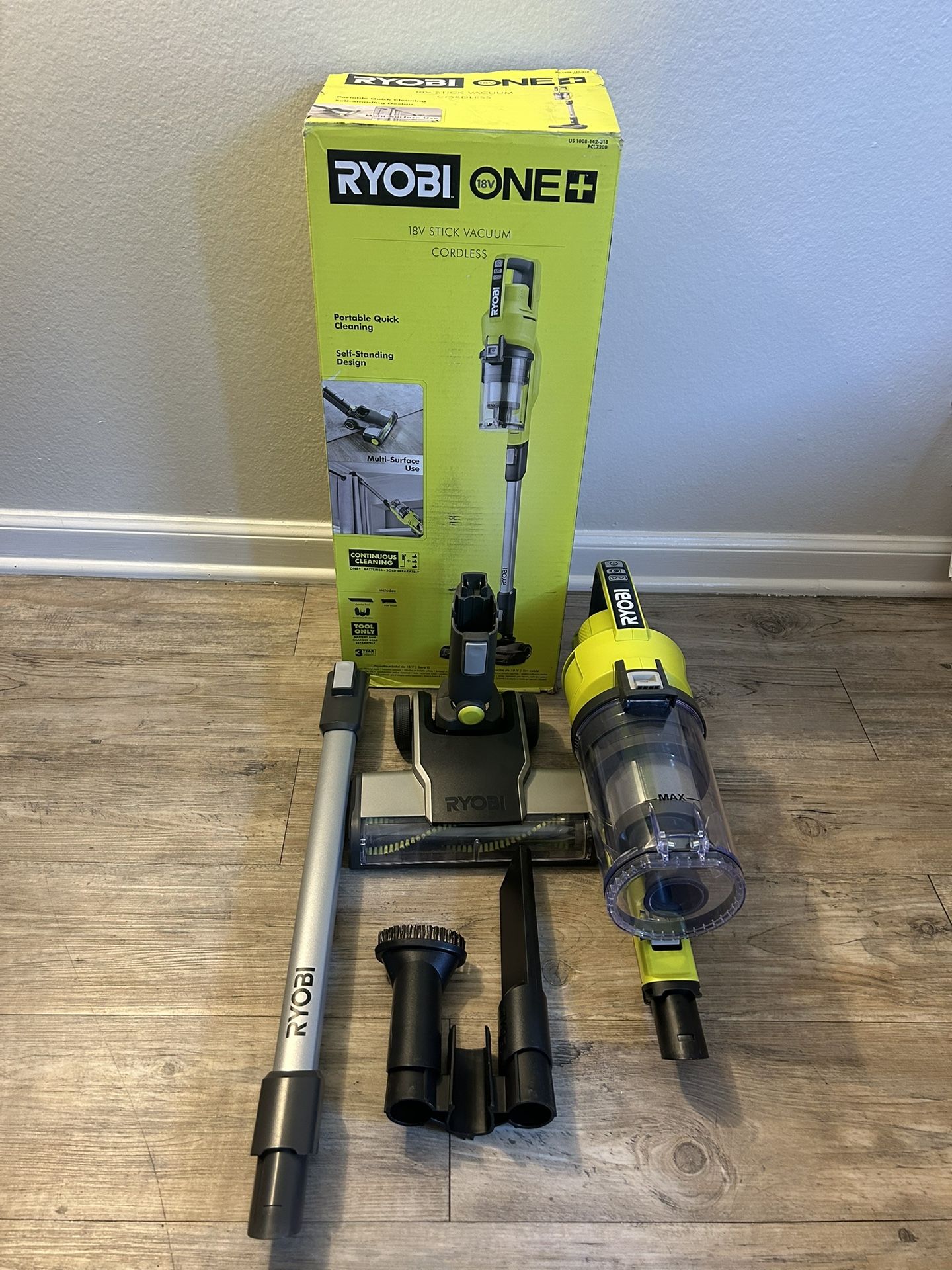 RYOBI ONE+ 18V Bagless Cordless Mesh Filter Stick Vacuum Cleaner (Tool Only)