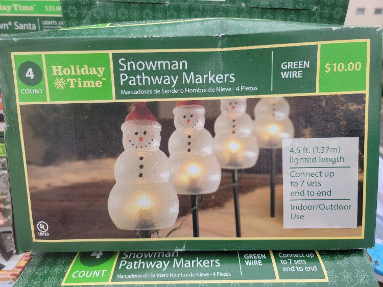 4 SNOWMAN PATHWAY MARKERS