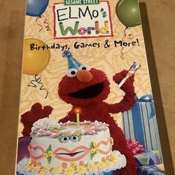 Sesame Street Elmo's World: Birthdays, Games & More (VHS, 2001)