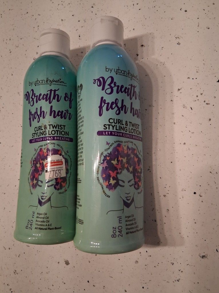 Breath Of Fresh Hair Curl And Twist Styling Lotion Lot Of 2