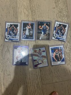 Lot of 7 cards 5 Luka cards and 2 austin reaves lakers 