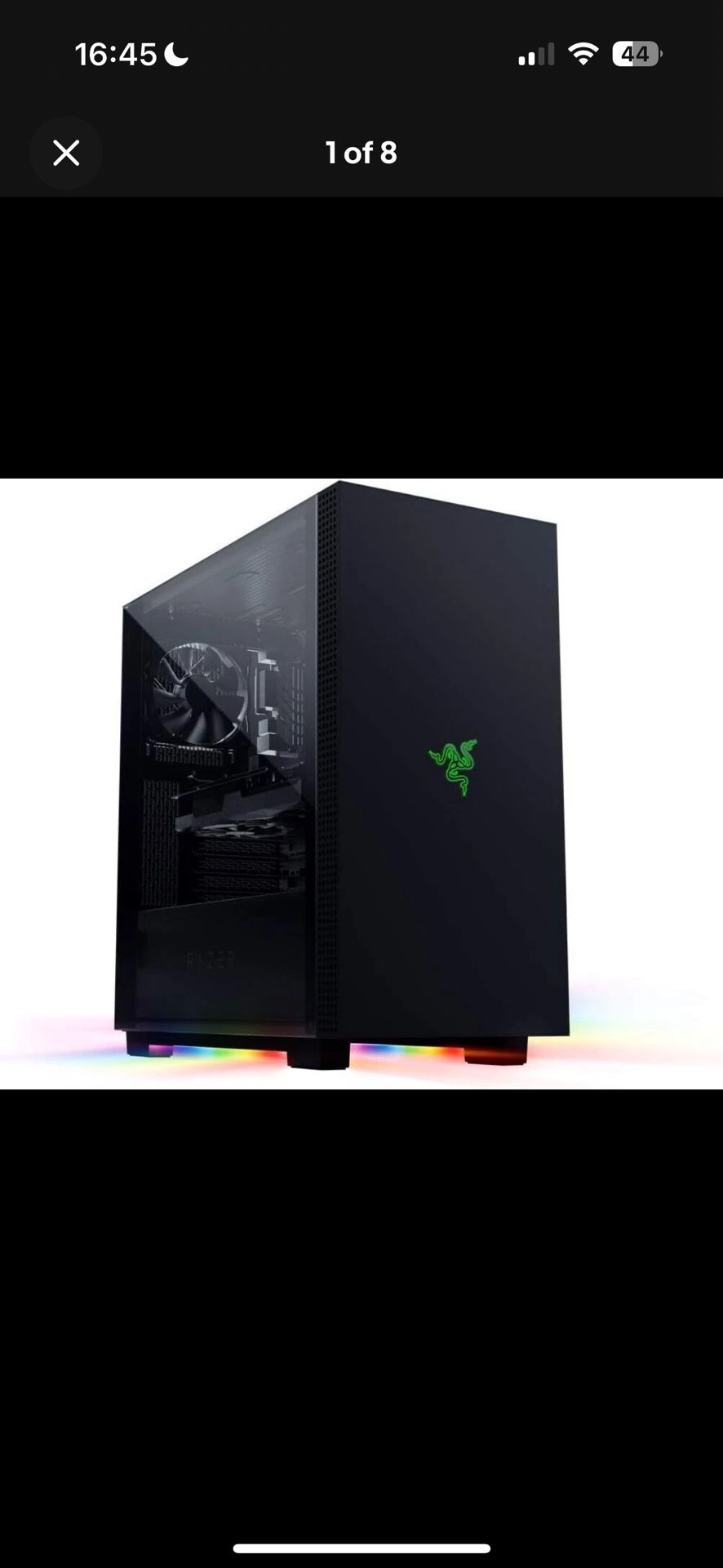 Razer - Tomahawk Mid-tower ATX Gaming Chassis with Chroma RGB - Black
