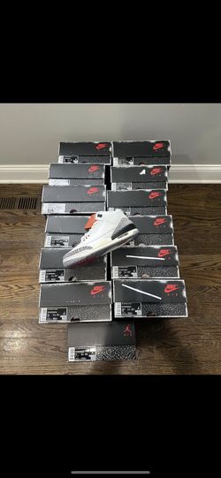 JORDAN 3 CEMENTS  8.5,9.5,10,10.5,11,12,12.5,13
