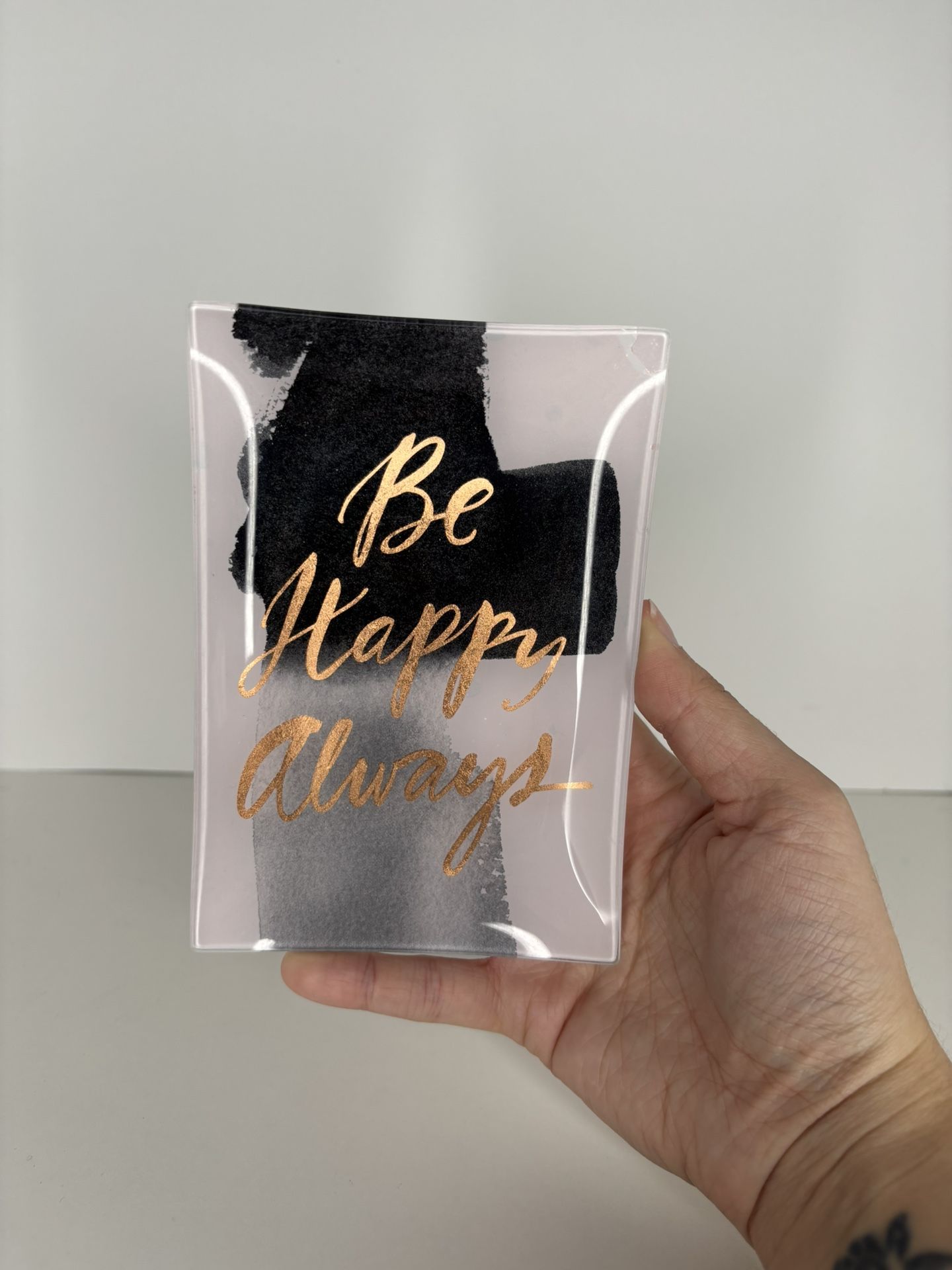 Be Happy Always Jewelry Trinket Dish