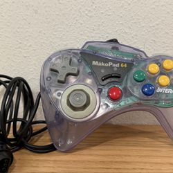 Interact Mako Pad N64 Nintendo 64 Retro Game Controller Tested & Working