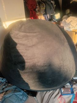 Really big black bean bag chair