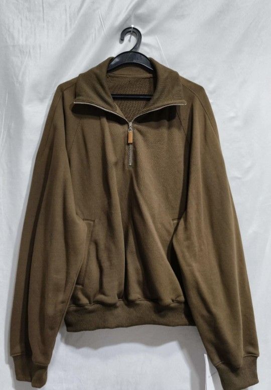 Brown half zipper sweatshirt size M