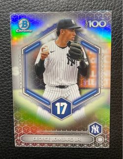 2026 George Lombard Jr. Bowman Chrome Refractor “Top 100 Prospect”. New York Yankees