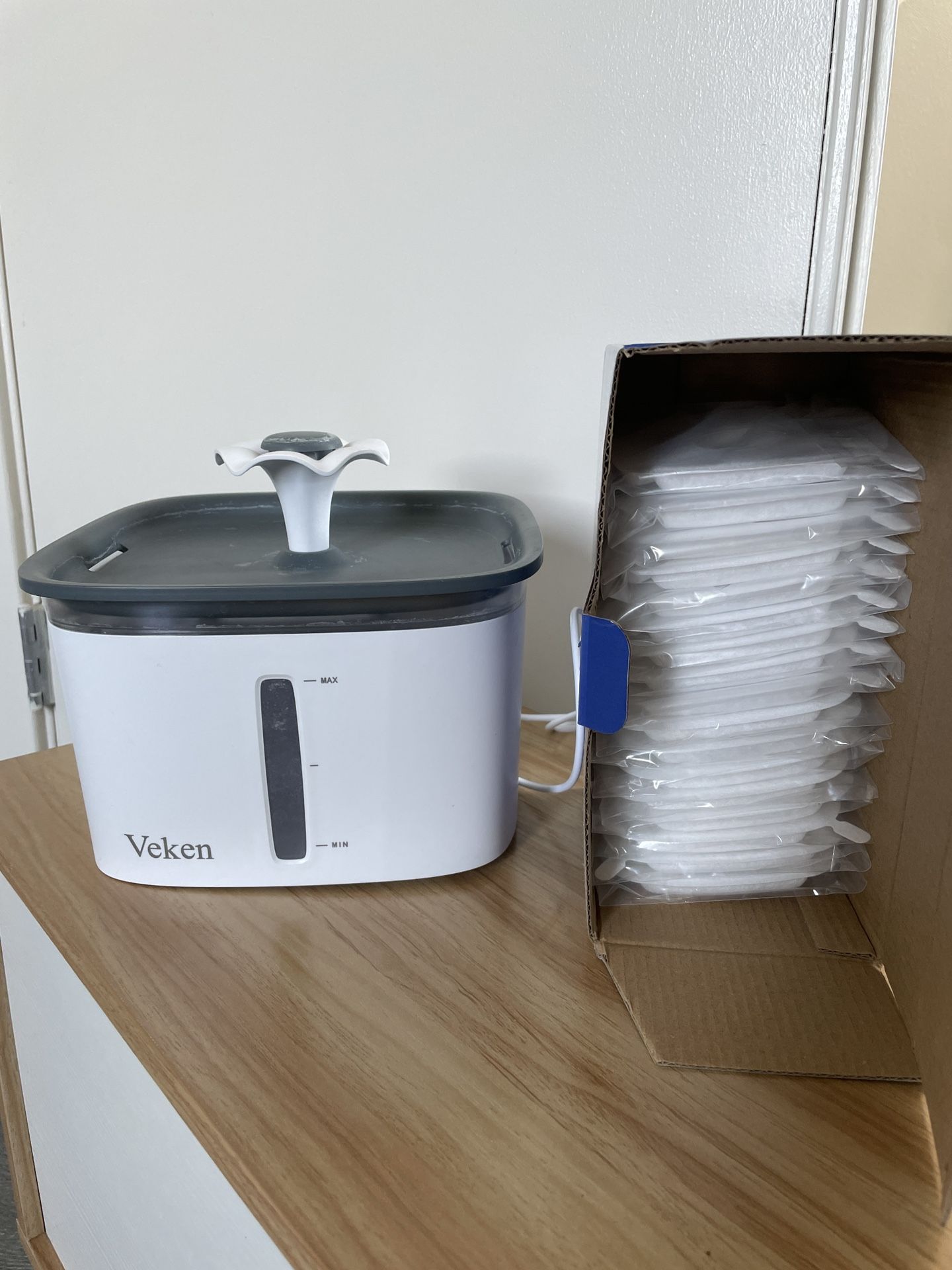 Veken Cat Water Fountain With 15 Filters