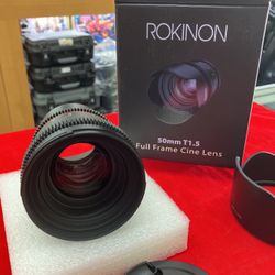 Cine DSX Full Frame 50mm T1.5 Rokinon Lens