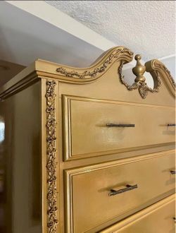 Elegant tall dresser