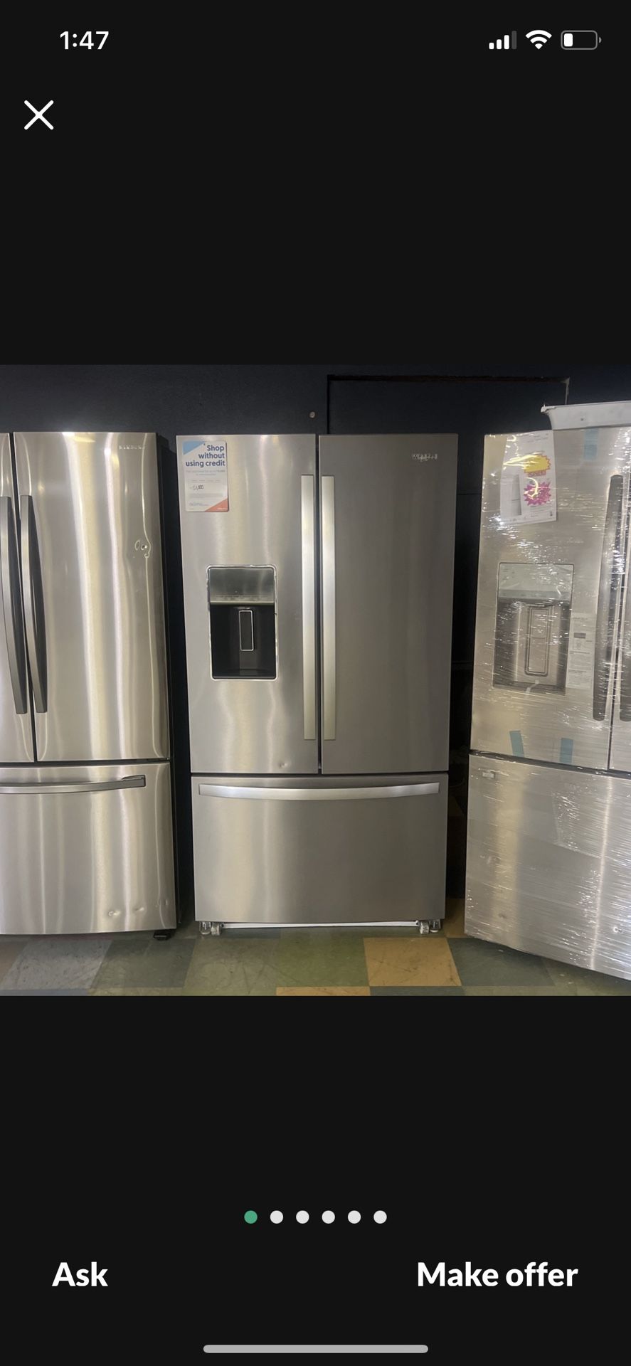 Whirlpool Stainless Steel French Door Refrigerator‼️‼️