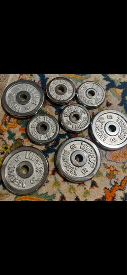 Impex chrome barbell weight plates