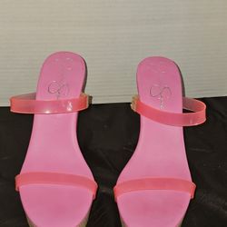 Jessica Simpson Size 8 M TUMILE Pink Wedge Heel Sandals New Women's Shoes!