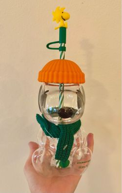 Starbucks snoopy glass cold cup