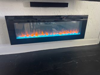 Electric Fireplace - SimpliFire Fireplace with Glass Ember Bed