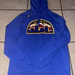 Denver Nuggets NBA Nike Hoodie Sweater Men’s Size L Large Blue