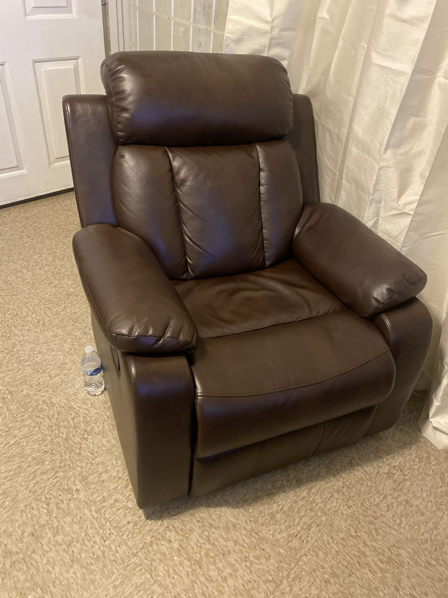 Brown Leather Couch Recliners