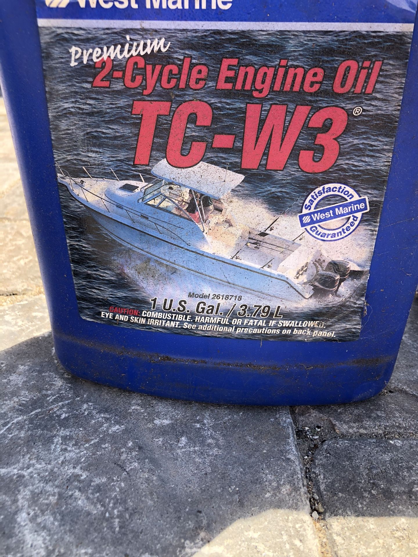 3 gallons of marine oil