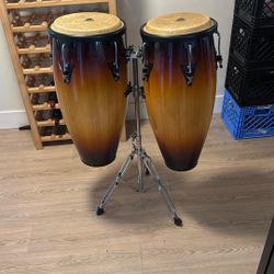 LP Aspire Congas Set + Stand