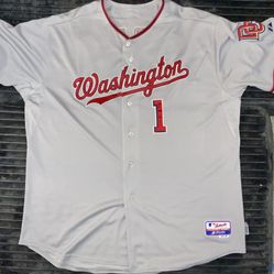 Custom Authentic Barack #1 Washington Nationals Jersey