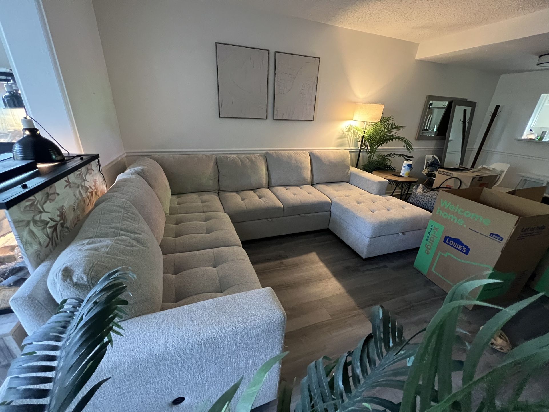 Beige Sectional