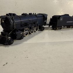 AMERICAN FLYER S GAUGE 314AW DIECAST LOCOMOTIVE & TENDER WITH WHISTLE VERY CLEAN