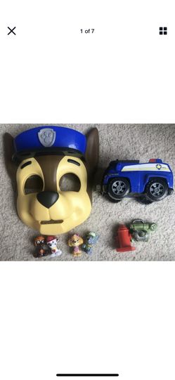 PAW PATROL Figure Chase Zuma Skye Rocky Marshall Fire Hydrant Backpack Car Mask