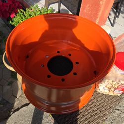 Skid Steer Rim Orange Color - 17.5 .,10.5 