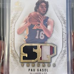 Pau Gasol Basketball Patch Card