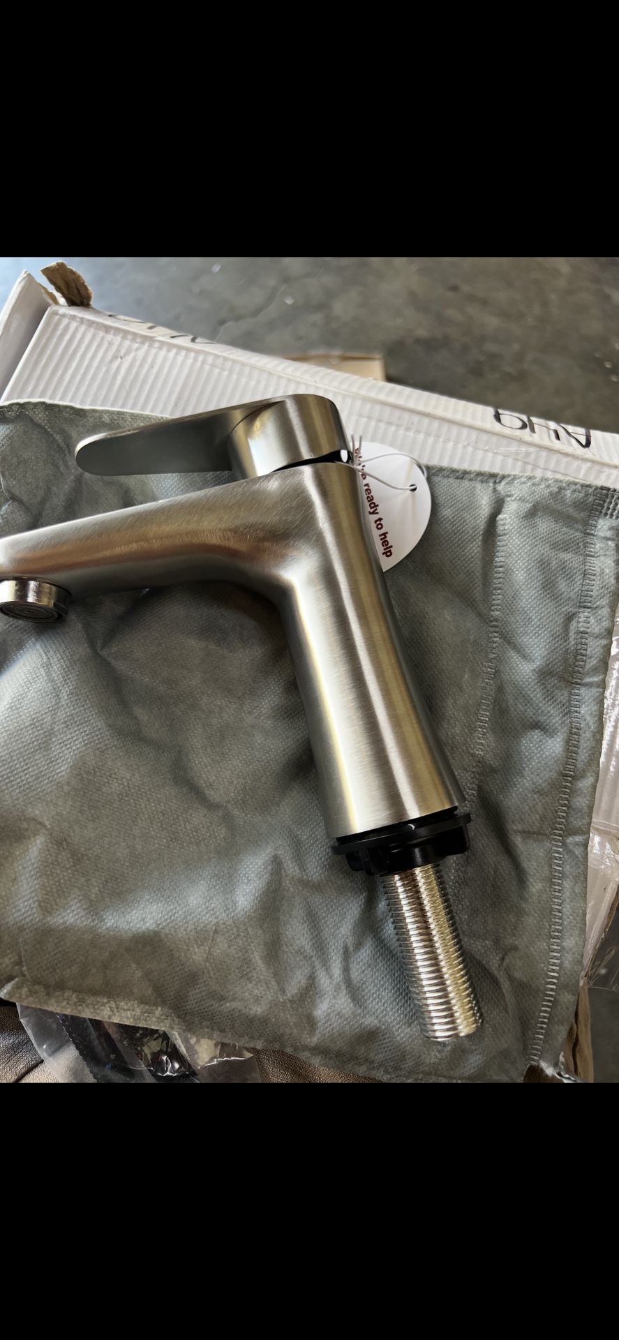 Bathroom Faucet Single Handle 1 Hole Brushed Nickle A48 $20