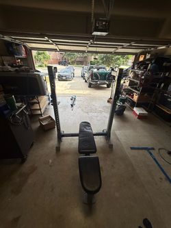 PRO OB600 Olympic Bench & Squat Rack – $125 OBO