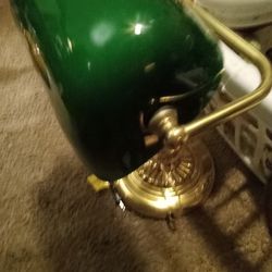 Rare Antique Desktop Gold Tone Lamp