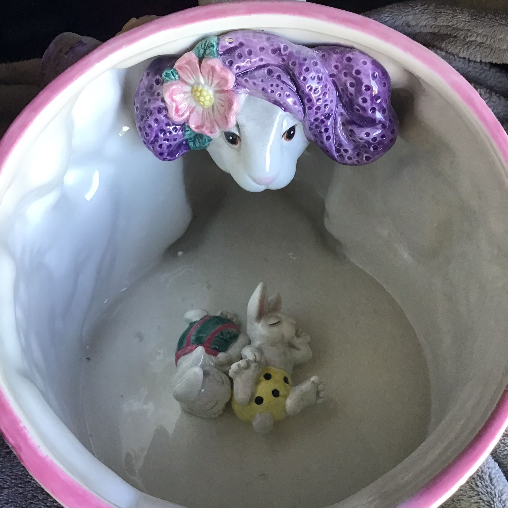 Fitz & Floyd Bunny Cookie Jar