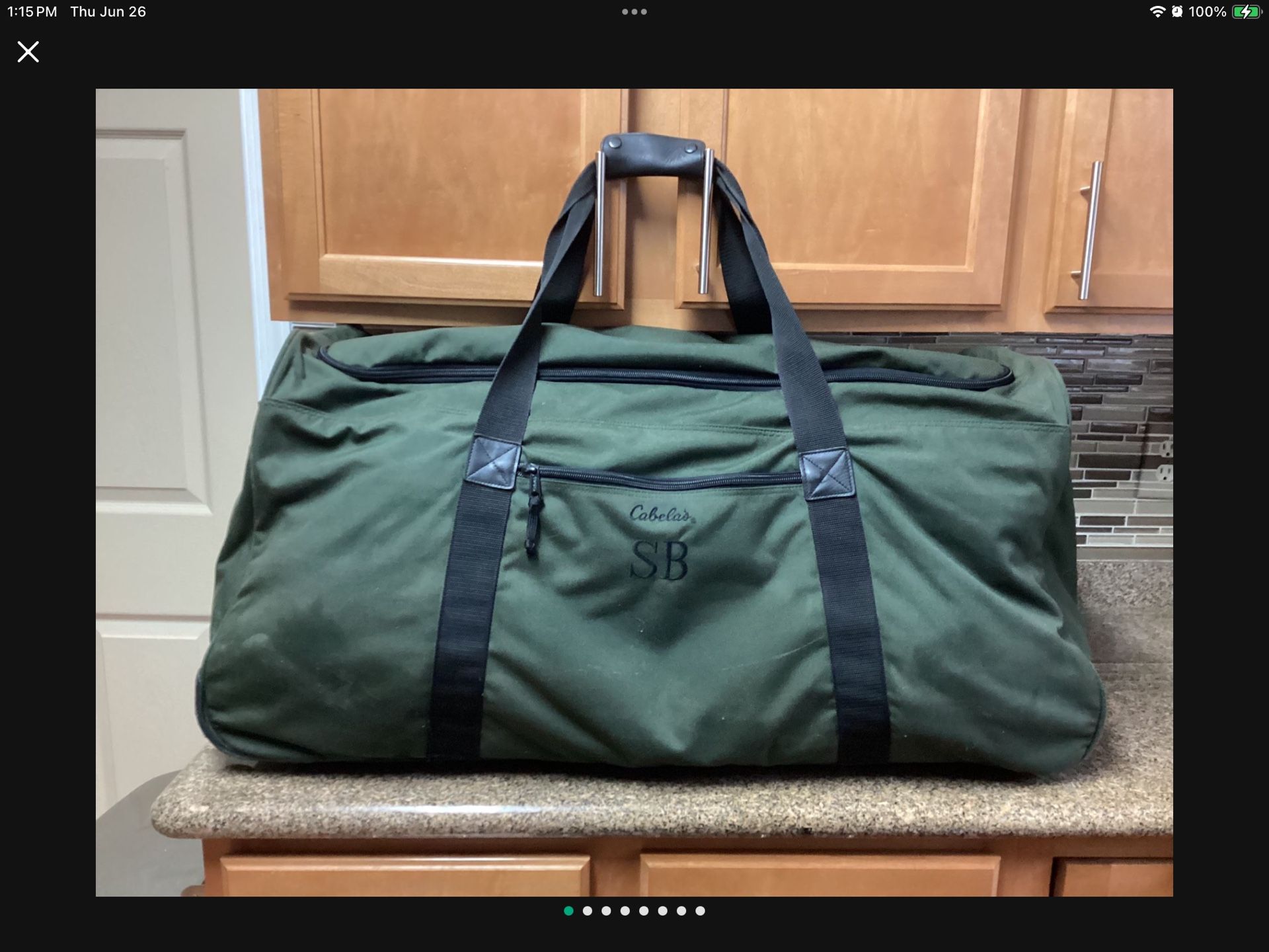 Duffle Bag With Wheels-Cabela’s. (G)
