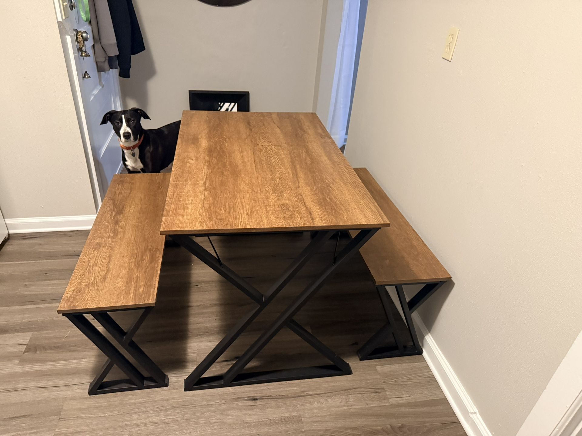 Dining Table And Matching Benches