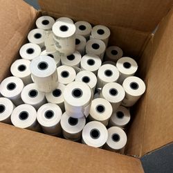 68 rolls of 2 1/4” thermal paper for credit card machines or pos systems 