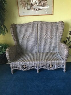 Wicker Settee