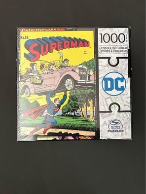 new sealed 1000 piece Superman/batman puzzle set with poster