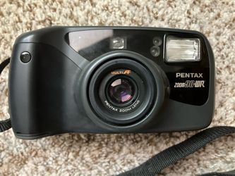 Pentax Zoom 90-WR Film Point & Shoot Camera + Case