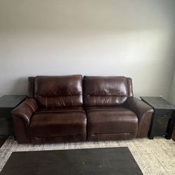 Two Seat Leather Couch