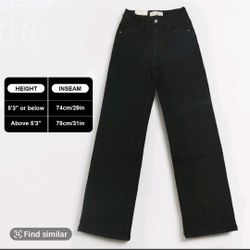 KatchMe Womens 5'3 Below High Waist Jeans