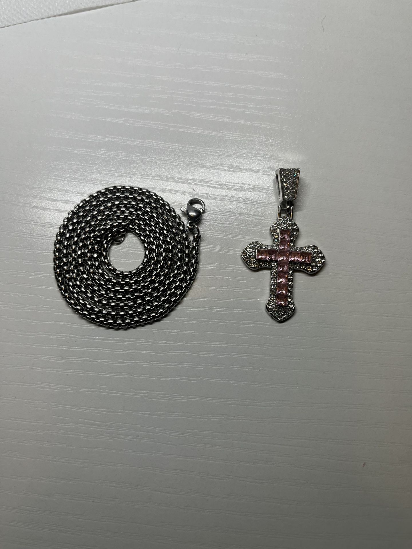 Cross Necklace Pendant Including Chain