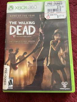 XBOX 360 The Walking Dead Game of the Year Edition Plays on XBOX ONE