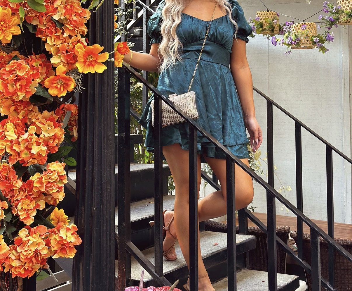 Green Romper Dress Size L