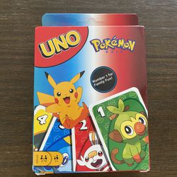 Pokemon Uno Playing Card Game, Fun Gift For Kids, Pikachu, Charizard, Blastoise