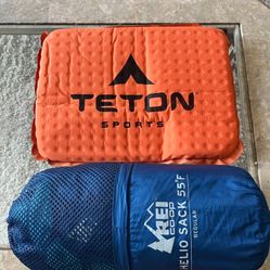 TETON Sports Pad and REI Co-op Helio Sack sleeping bag