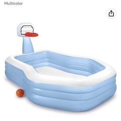 Pool With Basketball Hoop 