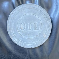 Vintage steel oil fill valve cover